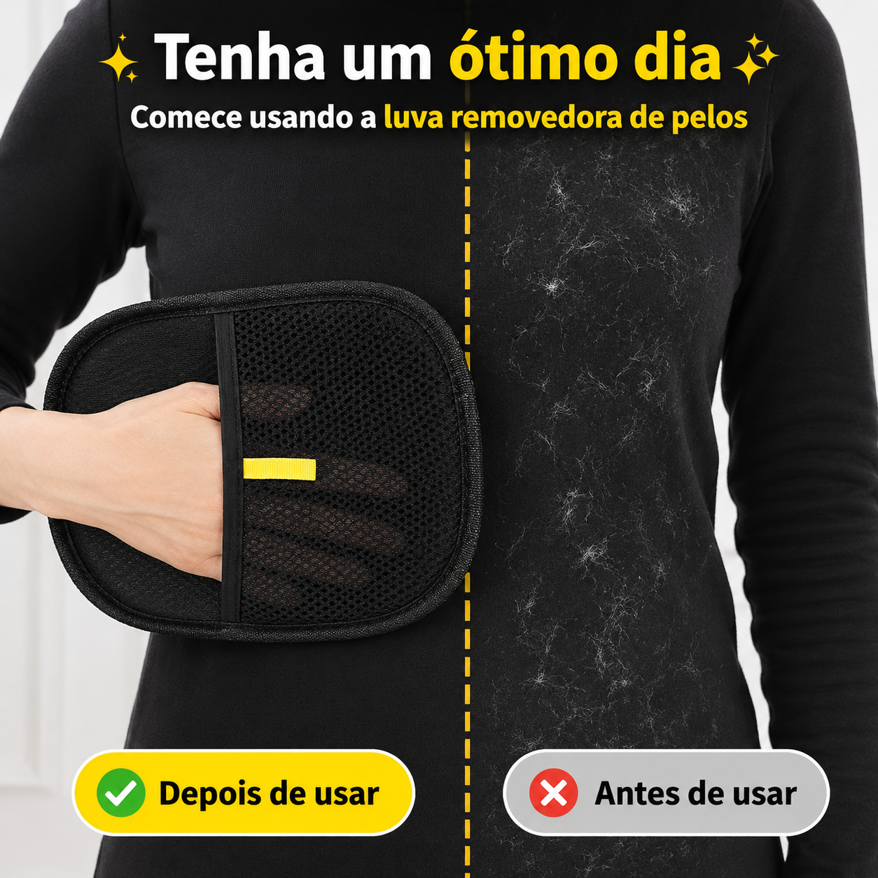 Luva removedora de pelos de PETS